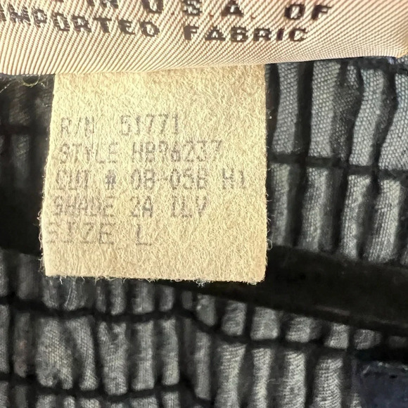 Gene Ewing Bis Vintage Boho Smocked Wrinkled Rich Denim Jacket Size Large - Picture 6 of 8